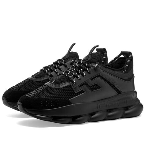 versace shoes all black
